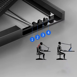 Strado Laptop cooling stand 12-17″ aluminum | Adjustable, non-slip, silent