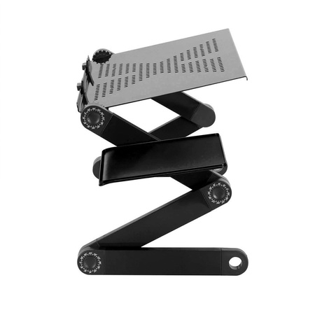 Folding stand with cooling fan for tablet laptop up to 17" F2 (Black)