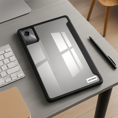 Puzdro Crystal case na Lenovo Tab M11 10.95 11 / 11 TB330, čierne - ochranné so stojanom
