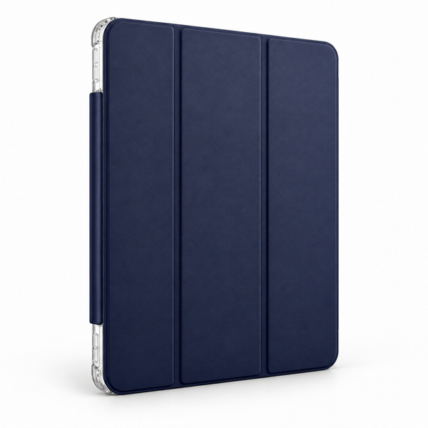 Etui Hard Crystal do Apple iPad Air 13 M4 M3 M2 2026/ 25/ 24 gen 8/ 7 z klapką - granatowe