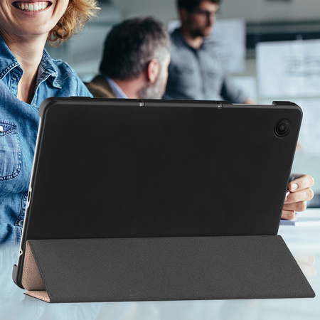 Puzdro Smart na T-Mobile T Tablet 2 10.1 5G 2025 s klapkou, ružové zlato - ochranné so stojanom