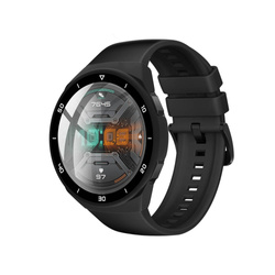 Puzdro na Huawei Watch GT 2e, čierne - ochranné so stojanom, prístup k portom a tlačidlám
