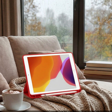 Puzdro Smart case na Apple iPad Mini 4 5 2015 / 2019 s klapkou wake up sleep / Apple iPad Mini 4 / Apple iPad Mini 5, červené - ochranné