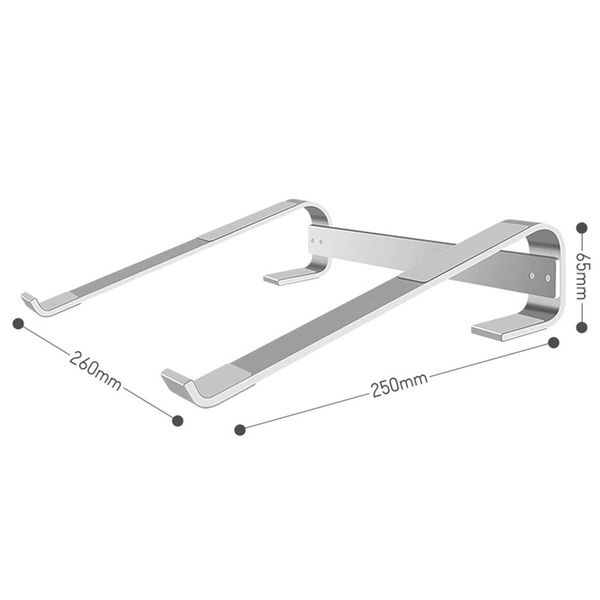 Aluminum tablet laptop stand up to 18" Simple S1 (Black)