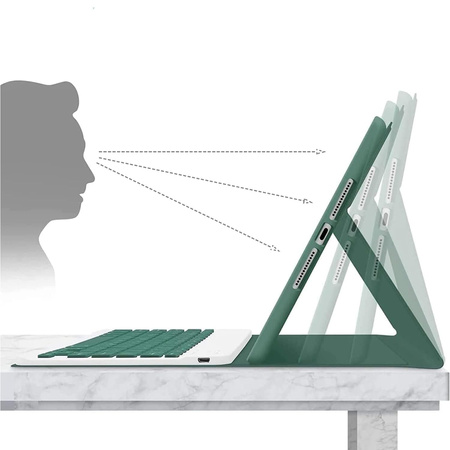 Etui i KLAWIATURA touch do Lenovo Tab 10.1 2025 TB311FU TB311XU ZAEH0040PL, zielone