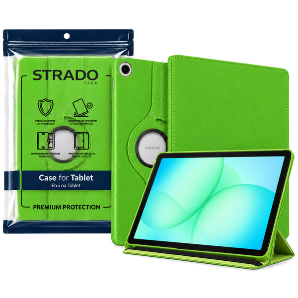 Etui obrotowe do Galaxy Tab A11+ 2025 X236/X235/X230 A9+ SM-X216/X215/X210 - zielone