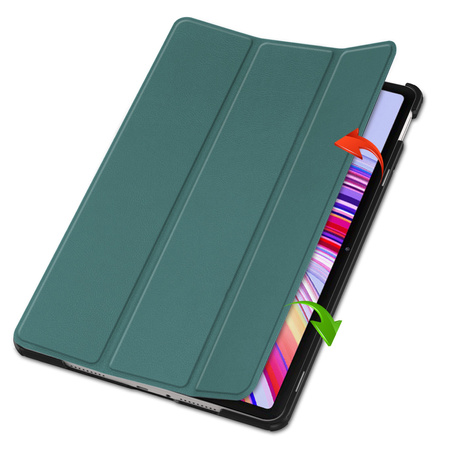 Puzdro Smart na Xiaomi Redmi Pad Pro 12.1 2024 s klapkou / Redmi Pad Pro 12.1 2024, zelené - ochranné so stojanom