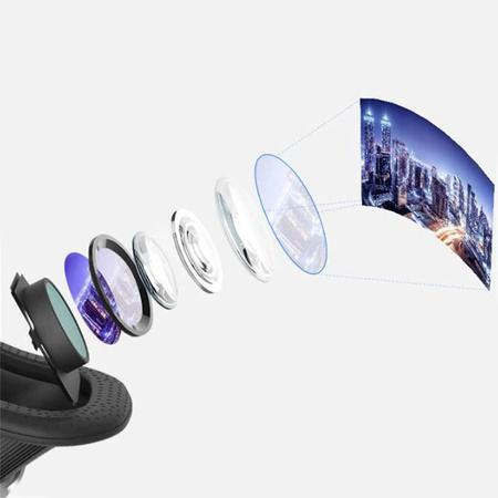 Okuliare 3D VR Shinecon G10 na smartfón ľahké pohodlné nastaviteľné 120
