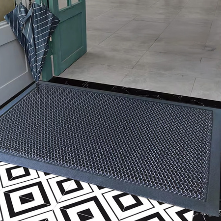 STRADO doormat 3d mesh under shoe door rubber mat 60x90 thick XL