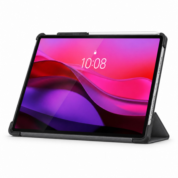 Etui Smart do Lenovo Yoga Tab Plus 12.7 2025 z klapką i podstawką - szare