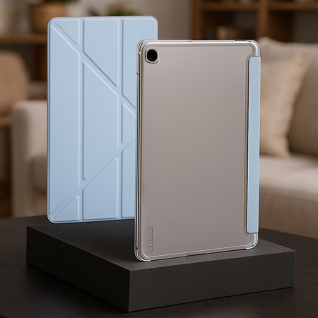 Etui Clear Trifold z podstawką do Samsung Galaxy Tab S6 Lite 2022/24 10.4", niebieskie