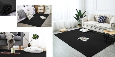 Rabbit Strado room rug 200x250 Black (Black)