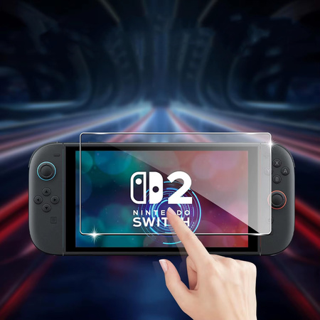 ZESTAW XXL 2x etui do Nintendo Switch 2 2025 szkło, 2x osłona, 4x nakładki, czarny