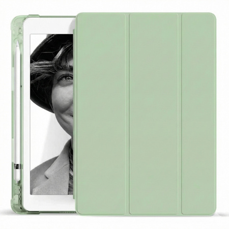 Puzdro Crystal na Apple iPad 10.9 10 2022 / iPad 11 A16 2025 Gen 10 11, zelené - ochranné so stojanom