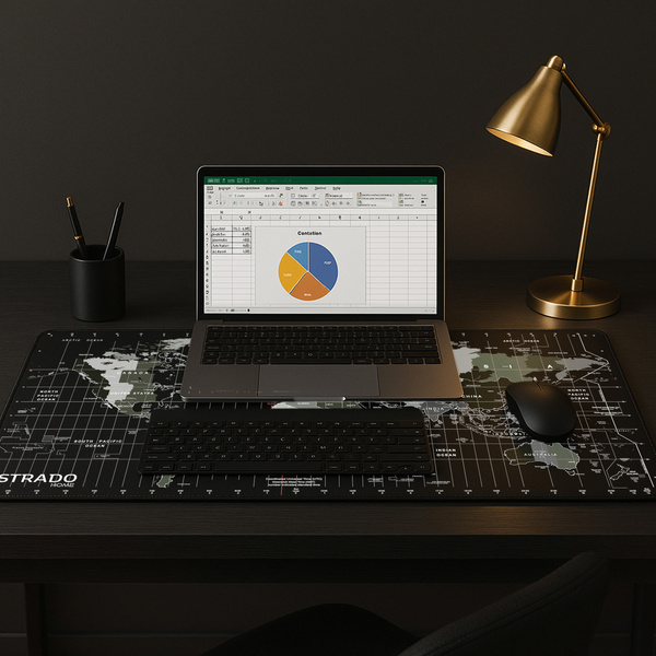 Veľká podložka pod myš laptop Herná podložka na stôl 90x40 XXL, čierny
