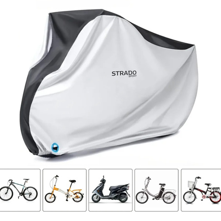 Veľký Obal na bicykel Vodeodolný Motorka Skúter 110x200x70cm XXL Sťahovák, biely