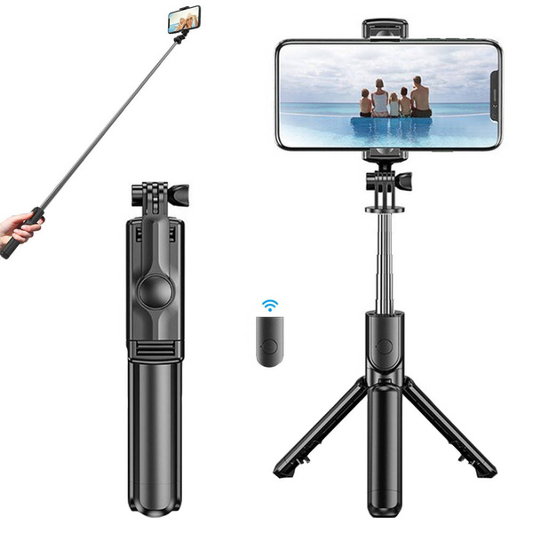 Selfie Stick malý skladací statív tripod teleskop z ovládačom BL spúšť - ľahký a praktický