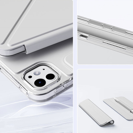Etui Origami do Apple iPad Air 11 M3 2025 / Air 11 M2 2024 Gen 7 6 / iPad Air 11 M2 2024, białe - ochronne