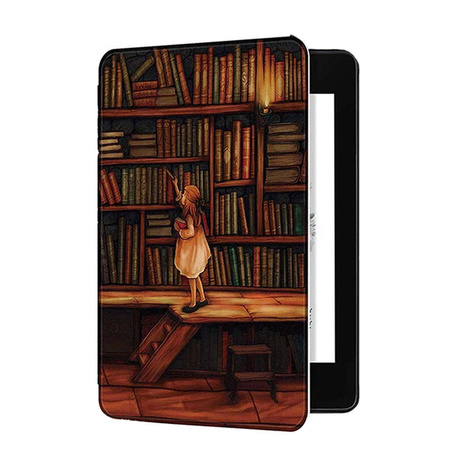 Puzdro grafické farebné na Kindle Paperwhite 4 Gen 10 2018 - ochranné so stojanom, prístup k portom a tlačidlám