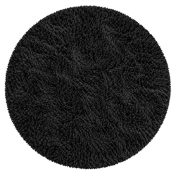Shaggy Strado 300x300 BlackSky round carpet (Black)