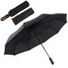 Automatic lightweight folding umbrella with handle cover for men and women