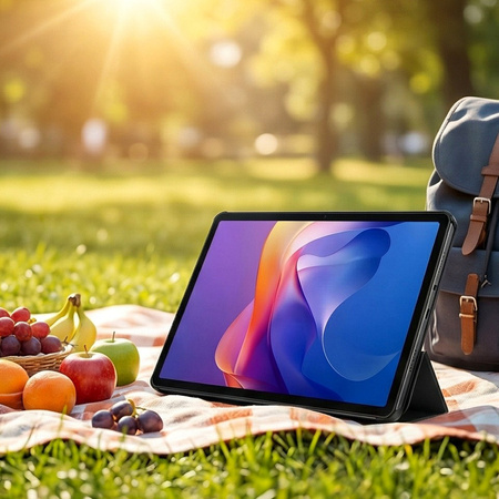 Puzdro Smart na Xiaomi Redmi Pad 2 11 2025 s klapkou, čierne - ochranné so stojanom