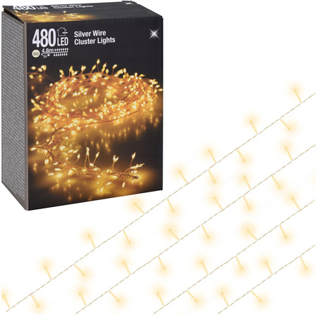 Lampki choinkowe 480 LED biały ciepły 480 cm