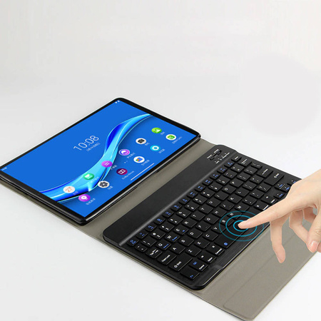 Puzdro s klávesnicou Bluetooth na Realme Pad 10.4 kábel / Pad 10.4, čierne - ochranné so stojanom