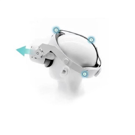Adjustable strap band for Oculus Quest 1/2 GOMRVR goggles