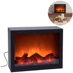 Kominek elektryczny 3D ruchome płomienie ogień wiszący stojący lampa LED