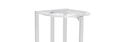 Kwietnik Metalowy duży stojący stojak na kwiaty rośliny 6 donic 97cm, biały