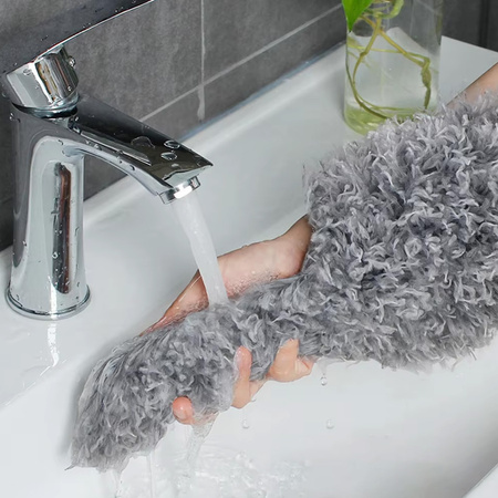 Miotełka teleskopowa do kurzu 3w1 250cm szczotka zmiotka zestaw XXL, szara