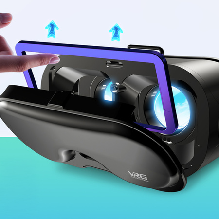 Okuliare VR na telefón Vrg Q8 Virtuálna Realita 3D Okuliare Gry Filmy