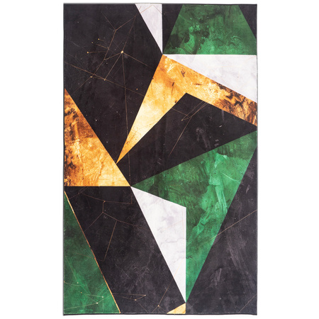 Dywan Novo 160x200 cm, Zielony Marmur - miękki do salonu i sypialni