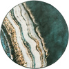 Round carpet NOVO Strado modern for living room marble pattern velvet GoldBank 200x200 cm