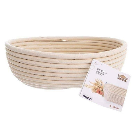 Koszyk rattanowy do wyrastania chleba ciasta 1,5kg 28x22x9 cm