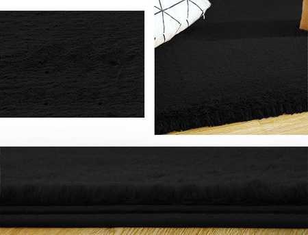 Rabbit Strado room rug 200x250 Black (Black)