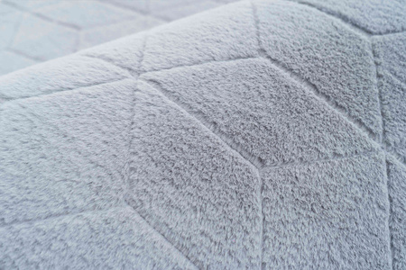 Dywan STRADO Rabbit 3D pluszowy miękki jak królik 80x150 Silver