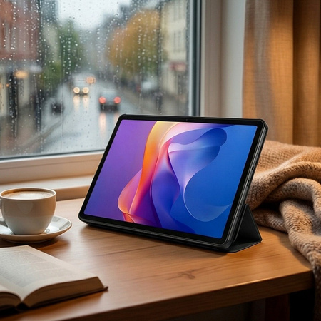 Etui Smart do Xiaomi Redmi Pad 2 11 2025 z klapką, czarne - ochronne z podstawką