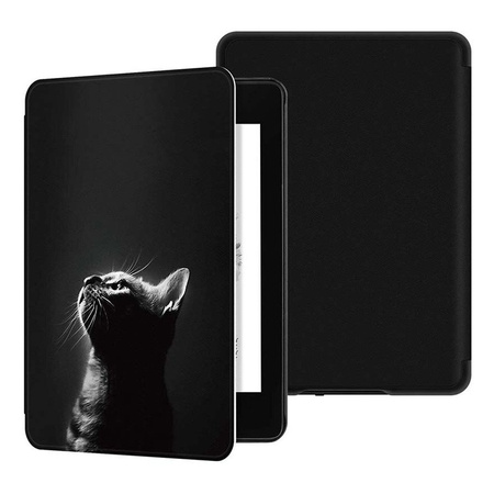 Smart Case Graphic Case for Kindle Paperwhite 1/ 2/ 3 (Moon Cat)