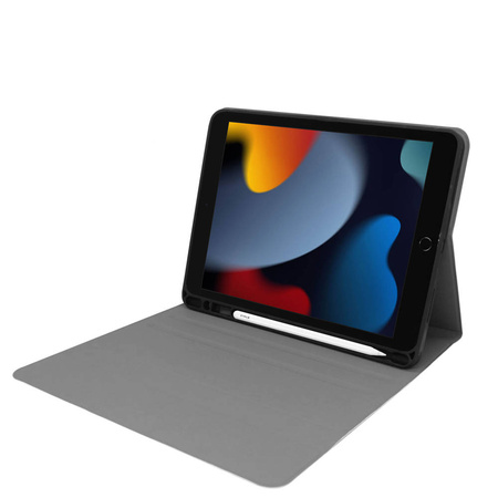 Etui kolorowe z klawiaturą, myszką do Apple iPad 7 / 8 / 9 10.2, czarne - ochronne