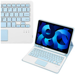 Bluetooth touchpad keyboard case for iPad Air 5 (Blue)