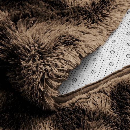 Shaggy Ombre Strado Round Carpet 100x100 OmbreCoffee (Brown)