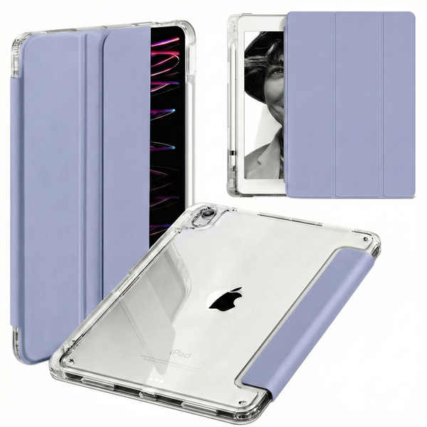 Puzdro Crystal na Apple iPad 10.9 10 2022 / iPad 11 A16 2025 Gen 10 11, fialové - ochranné so stojanom