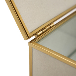 Szkatułka na biżuterię 18x13x7 cm 4ASS CLR Beige