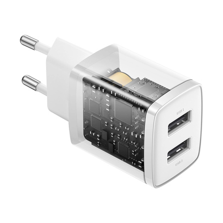 Baseus Compact ładowarka sieciowa 2x USB 10.5W