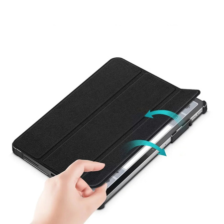 Puzdro s klapkou stojan na Lenovo Tab M9 TB-310XU TB-310FU / Tab M9 2023 TB310, čierne - ochranné so stojanom