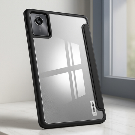 Puzdro Crystal case na Lenovo Tab M11 10.95 11 / 11 TB330, čierne - ochranné so stojanom