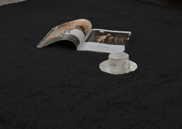 Shaggy Strado room carpet 120x160 BlackSky (Black)