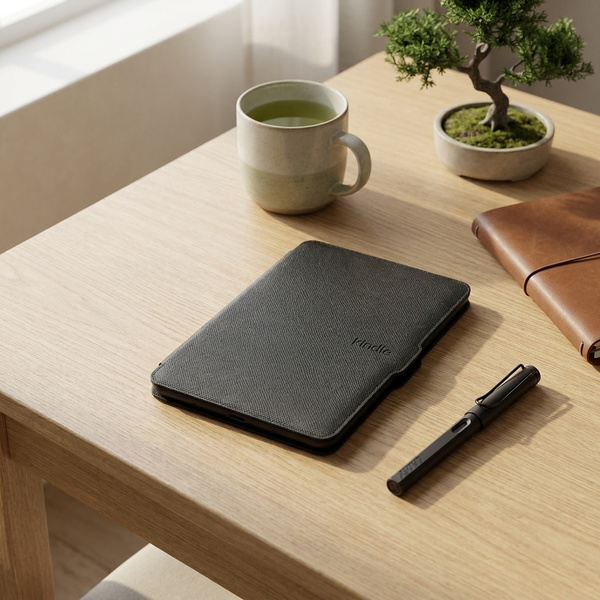 Book Cover black case for Kindle Paperwhite 1/2/3 with sleep function and elegant finish